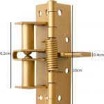 Openja 3 in 1 Automatically Door Hinge Lock, Self-Closing Wooden Door Closer, Hardware Spring Hinge, Automatic Self Closing Door Hinges with Positioning 90 Degrees.(Pack of 1, Multi Color)