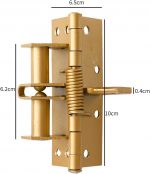 Openja 3 in 1 Automatically Door Hinge Lock, Self-Closing Wooden Door Closer, Hardware Spring Hinge, Automatic Self Closing Door Hinges with Positioning 90 Degrees.(Pack of 1, Multi Color)