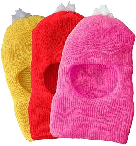 517m5231jiL.jpg Baby Winter Warm Soft Cap | New Born Baby Kid's Hat | Baby Cute Winter Woolen Cap for Kid's 0-12 Months Boy's & Girl's Multicolour's Pack 3 - Image 1