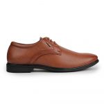 Liberty Fortune Black & Tan Derby Formal Shoes for Men - PU Office Wear - Image 2