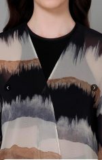 Lunice Women’s Chiffon Printed Casual Shrug | Half Sleeve Lightweight Open Front Shrug for Girls & Women - Image 6