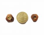 EET Ekta Enterprise Natural Sheesham Triangle Wooden Button with Brass Inside for Clothing, Designer Collection of Ethnic Ware, Ladies Kurties, Sewing, Men Kurta, DIY Art and Craft Pack 50, 15mm - Image 3