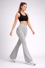 Women's High Waist Bell Bottom Stretch Fit Yoga Pants, Track Pants Stretchable Gym Legging Tights, Joggers for Womens - Image 4