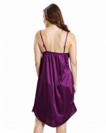 PNAEONG Satin Short Wedding Nighty for Women Bridal - Image 2