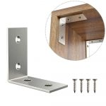 Volo L Angle Bracket for Reinforcing Chairs/Tables - Shelf Bracket 40mmx20mm Zinc Plated, L Shape Bracket for Solid Shelf Support, Joint Right Corner Brace (1.5" x 0.75") (40mm X 20mm, 12) - Image 3