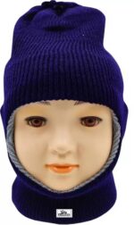 Baby Winter Warm Soft Cap | New Born Baby Kid's Hat | Baby Cute Winter Woolen Cap for Kid's 0-12 Months Boy's & Girl's Multicolour's Pack 3 - Image 3
