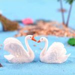 2Pcs Miniature Swan Fairy Garden Micro Landscape Decor Bonsai DIY Craft Gift| Yard, Garden & Outdoor Living | Decor | Statues & Lawn Ornaments - Image 2