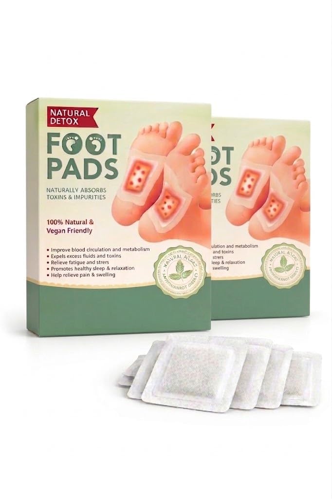 519WDZMSdTL._SL1024_.jpg Detox Foot Pads & Patches | Foot Pads for Weight Loss, Foot Patches Fat Burning | Foot Patch for Detoxification | Ginger Foot Patch | Footpad Detox Remove Toxin & Pain Relief | Mild Care (pack of - 2/20 Patches) - Image 1