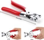 Snap Button Fastener Kit with Plier Tool, 100 Sets Metal Snap Buttons Stainless Steel Press Stud Kit for Clothing, Leather, DIY Craft, Repair with Storage Box(Silver) - Image 9