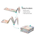 TARKAN Foldable Baby Play Mat with Raised Borders, Double-Sided Design, 140 x 180 cm x 7mm, Dinosaur and Penguin Pattern - Image 5