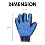 Deshedding Glove for Pet Bathing & Grooming – Soft Rubber pet Hand Gloves Scrubber for Dogs & Cats (Blue) - Image 2