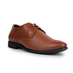 Liberty Fortune Black & Tan Derby Formal Shoes for Men - PU Office Wear