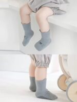 FedMois 5 Pairs Baby Kids Anti-slip Socks Cotton non skid Ankle Socks Animals, Multicolor, 1-3 Years - Image 7