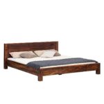Sheesham Wood King Size Bed for Bedroom Living Room| Solid Wood Platform Bed Without Storage for Hotel | Rosewood Palang Cot | Double Bed | - Image 4