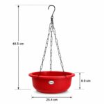 Plastic Hanging Bird Feeder Pot for Outdoor Garden & Balcony | Bird Feeder Nesting Pot | Decorative Weatherproof Bird Pot for Sparrows, Finches & Small Birds | Home Garden Décor - Image 2