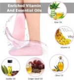 Silicon Heel Socks Heel for Crack Spa Gel Socks for Women and Men, Feet Protector Crack Heel Repair Socks with Moisturizing Natural Oil and Vitamin E Repair Dry Repair (1-PAIR)(A2) - Image 6