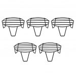 TrustBasket Eclips Plant Stands Black (Set of 5) | Premium Strong and Durable Flower Pot Stand for Home Garden, Outdoor Balcony Indoor Living Room Decor | Gamla Stand - Image 7