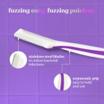 Bombae Reusable Face Razor For Woman Facial Hair - 3 Eyebrow Razor| Instant Glow & Painless Hair Removal | For Eyebrows, Upper Lip, Chin, Peach Fuzz, Forehead, Unibrow, Sideburns - Image 3