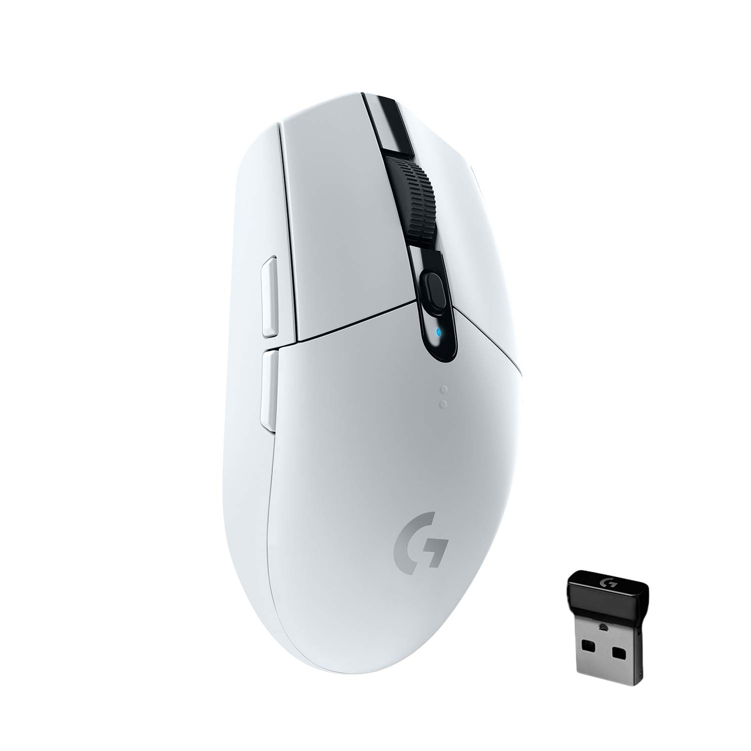 51DYDLykzoL._SL1500_.jpg Logitech G304 Lightspeed Wireless Gaming Mouse, Hero Sensor, 12,000 DPI, Lightweight, 6 Programmable Buttons, 250h Battery Life, On-Board Memory, Compatible with PC/Mac - White - Image 1