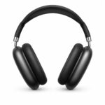 Wireless Bluetooth Over-Ear Headphones with Active Noise Cancellation (ANC), Hi-Fi Stereo, Built-in Microphone, Soft Memory Foam Ear Cushions, Black