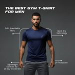 Round Neck Moisture Absorbing Performance Half Sleeve Slim Fit T-Shirt for Men | Quick Dry Technology | Light Weight & Breathable Fabric | Ideal for Indoor & Outdoor Physical Activity - Image 4