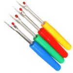 Plastic Handle Craft Thread Cutter and Seam Ripper Stitch Unpicker Sewing Tool for Tailoring Home Supplies DIY Sewing Kit 2Pcs Multicolour - Image 3