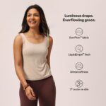 BlissClub Womens EverFlow Tank, Snug Fit, Square Neckline, Soft-Handfeel, All-Day Comfort, Everyday Wear - Image 3