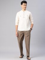 Majestic Man Men Mid Rise Comfort Fit Solid Pure Cotton Casual Style Lounge Pants - Image 5