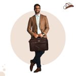 Leather World Synthetic Leather Briefcase: 15.6 Inch Brown Laptop Office Expandable Messenger Shoulder Bag for Men and Women - Image 7