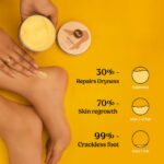 Vilvah Foot Cream for Cracked Heels | Repairs Dry, Rough & Damaged Feet | Softens Calluses & Removes Dead Skin | Deep Hydration & Odour Control | 100ml - Image 5