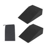 3 Pcs Squat Wedge, Yoga Blocks Pilates Board, Fitness Equipment for Squat Form Improvement and Calf Stretching Exercises, Portable Exercise Blocks with Carrying Bag for Home Gym