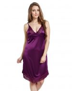 PNAEONG Satin Short Wedding Nighty for Women Bridal - Image 4