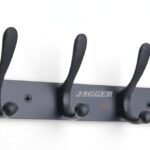 JAGGER JAG334 Wall Mounted Stainless Steel Wall Hooks for Hanging Cloth/Towel Hangers/Door Hangers/Hook Rail/Bthroom Hanger (Black [ Duck ] [ 1 PCS ], 8 PIN Hook)
