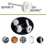 Do It Your Self DIY Crafts Wool Felt Cotton Abrasive Buffing Wheel Kit,Rotary Tool Accesseries with 3mm Shaft,for Polishing Metal Jewelry Jade 1 Set Contain Pcs :- (32) - Image 15