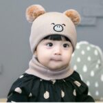 Baby Beanie Hat, Cute Cat Warm Toddlers Winter Hat, Double Pom Pom Beanies for Boys & Girls Woolen Knitted Cap (3 Months - 4 Years) - Image 6