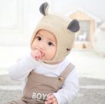 Winter Warm Ear Protection Knitted Woolen Unisex Baby Hat | Monkey Cap with Cute Ear Kids Winter Cap (Age 2 to 8 Yrs) - Image 4