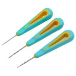 Store2508 Candle Punch Wicking Needle Set of 3 for Candle Making | Stainless Steel Wick Threading Tool | Ergonomic Rubber Handle | DIY Crafts Soap Wax Mould Tool