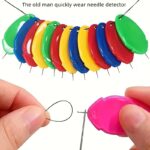 CRAFTS HAVELI Needle Threader Tool for Sewing Machine – 8pcs Plastic Wire Loop Insertion Tool for Hand Stitching, Needlework, Embroidery & DIY Craft Accessories - Image 2