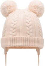 Baby Boys Girls Winter Knit Cap Soft Fleece Velvet Fur Ear Flap Woolen Hat | Skull Beanie Unisex Kids Winter Hat (3 Months - 3 Years) - Image 2