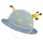 SYGA Baby Bucket Hat Sun Beach Cap Fishermans Hats Spring Cute Dot Sunshade Hat Baby Cartoon Giraffe Cap for 6M-3 Years Children - Image 6
