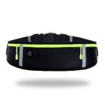 GORWRICH Running Belt with Waterproof Adjustable Elastic Strap, Sweatproof waistpacks with Large Capacity, Perfect for Running and Outdoor Activities, Black, One Size, Sports
