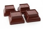 U-MAX 4-Pack Sofa & Bed Leg Lifts, Anti-Slip Base for Stability, Increases Height, Prevents Floor Scratches, Legs Refrigerator Stand (Brown, New Squar Stand)