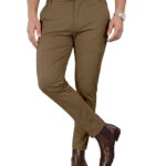 Mehrang Men's Stretchable Stretchable Formal Pant Trousers | Stylish Slim Fit Men's Wear Trousers for Office or Party | Polycotton Knitted Fabric