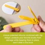 Olevs Automatic Silicone Bookmark Smart Page Holder for Reading Cute and Unique Book Mark Clip for Women Men and Kids Reading Accessories for Study Office and School Supplies-PO-4-VX_2005 - Image 5