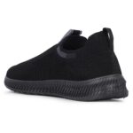 Liberty Force10 ROKKY-4 Non-Lacing Walking Shoes for Men - Black & Blue| Suitable for Jogging, Workout, Gym & Outdoor Activity | Stylish, Lightweight & Comfortable Footbed | Sports Footwear - Image 3