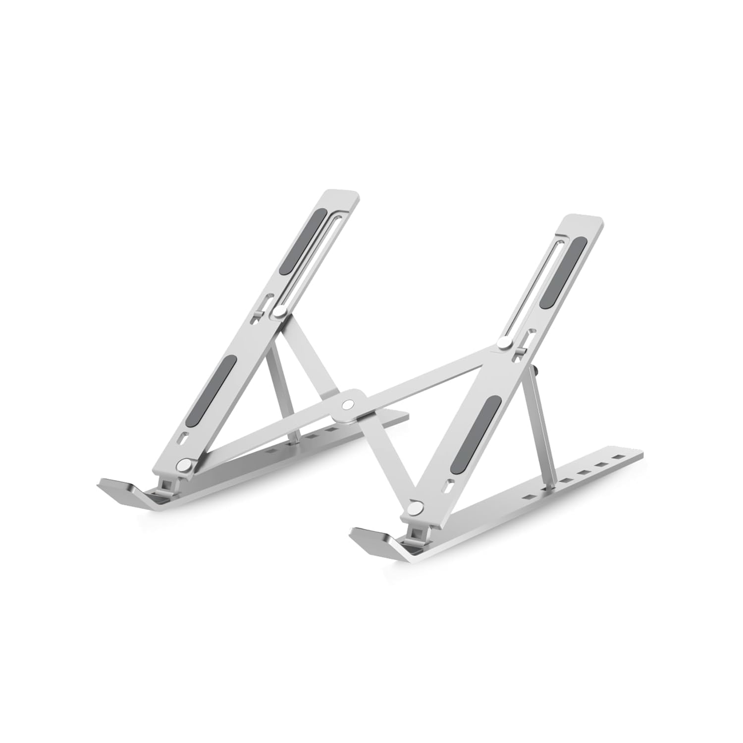 51NYlxw-ntL._SL1500_.jpg Laptop Stand Adjustable Foldable Metal Laptop Riser Portable Notebook Stand with Multi Angle Positions Desktop Laptop Holder Stand for Desk Use - Image 1