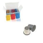 CRAFTS HAVELI Tailoring Chalk & Thimble 2pc for Sewing, Fabric Marking Chalk Combo with Finger Protector for Stitching, Quilting, Embroidery & DIY Tailoring