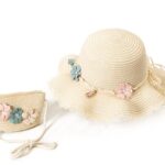 VRITRAZ Comfortable Straw Summer Green Beech Hat and Handbag Perfect Combo for Kids (6-16 Year)