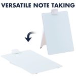 Quartet Infinity Dry Erase Glass Board Desktop Easel with Removable Clip & Marker, Non-magnetic Glass Whiteboard on Stand for Table Desk, Shops, Office, Home, 0.8 x 0.9 feet, 23 x 28 cm, 9 x 11 inches - Image 3