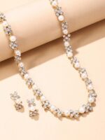 Shining Diva Fashion Necklace Jewellery Set for Women Latest Stylish Design Fancy Pearl Choker (15219s) - Image 8